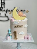 Averly's Rabbit Costume Baby on Moon Cake