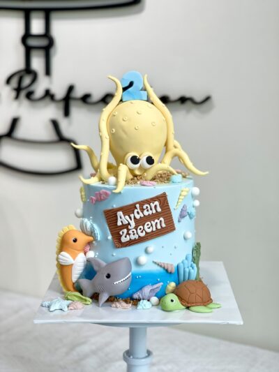 Ayden Zaeem's Sea Animal Cake