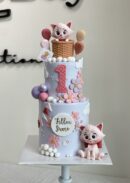 Fillea Irene's 2-Tier Cat in Hot Air Balloon Cake