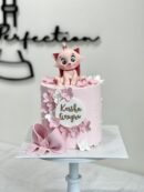 Keisha Anayra's Pink Cat and Ribbon Cake