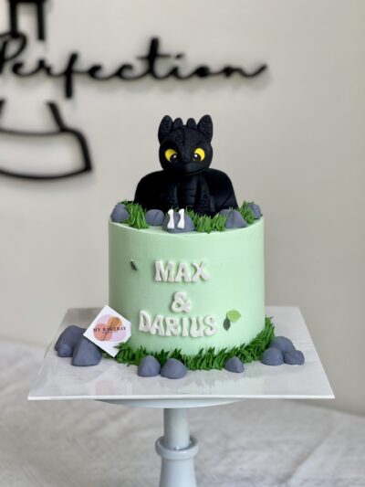 Max and Darius's Toothless Cake
