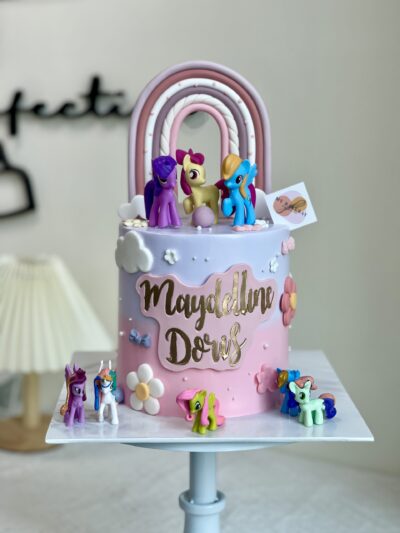 Maydelline Doris's Little Pony and Rainbow Cake