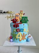 Noah's Number Block Cake