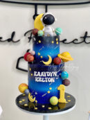 Raaydyn Krlton's 2 Tier Astronaut on Space Cake