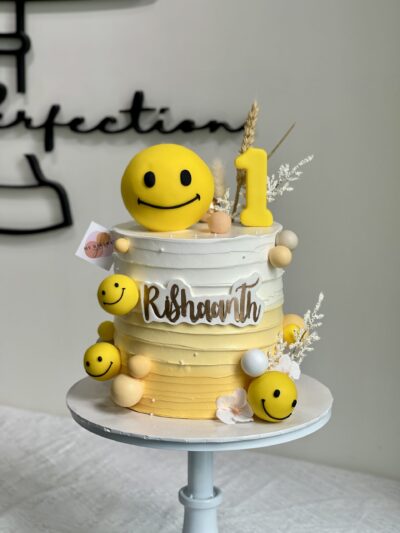 Rishaanth's Smiley Dude Cake