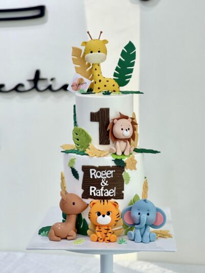 Roger & Rafael's Animal Cake