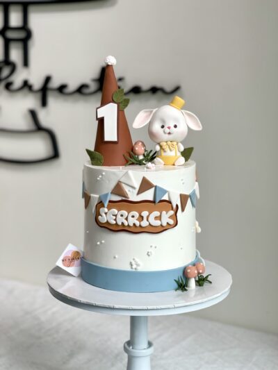Serrick's Rabbit and Party Hat Cake