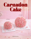 Carnation Floral Cake