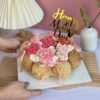 Choux Puff Floral Cake for Mother’s Day