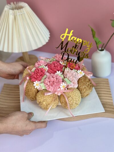 Choux Puff Floral Cake for Mother’s Day